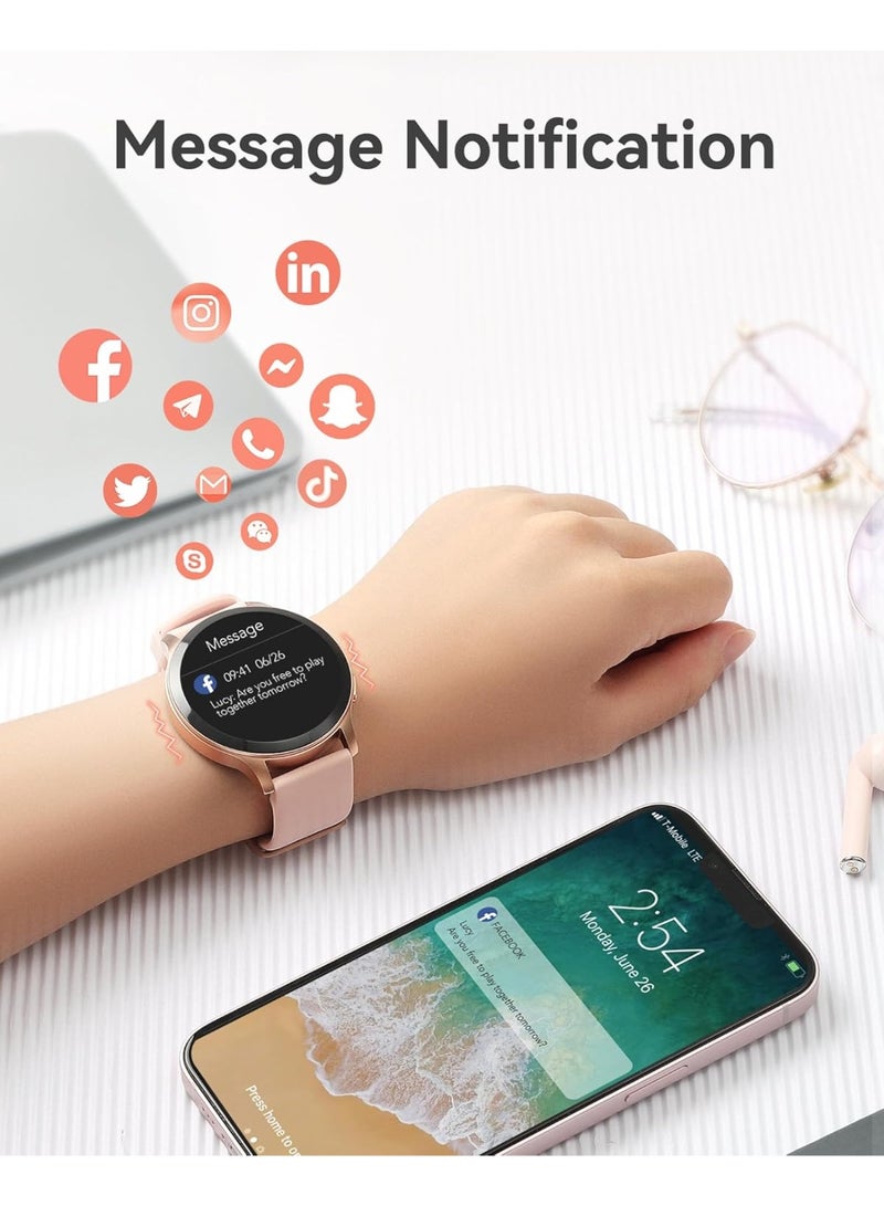 Parsonver Smart Watch for Women (Call Receive/Dial), 1.43" Fitness Tracker for Android iPhone With Sleep Health Monitor, Calorie Step Tracking, 100+ Sport Modes, IP68 Waterproof - Image 3